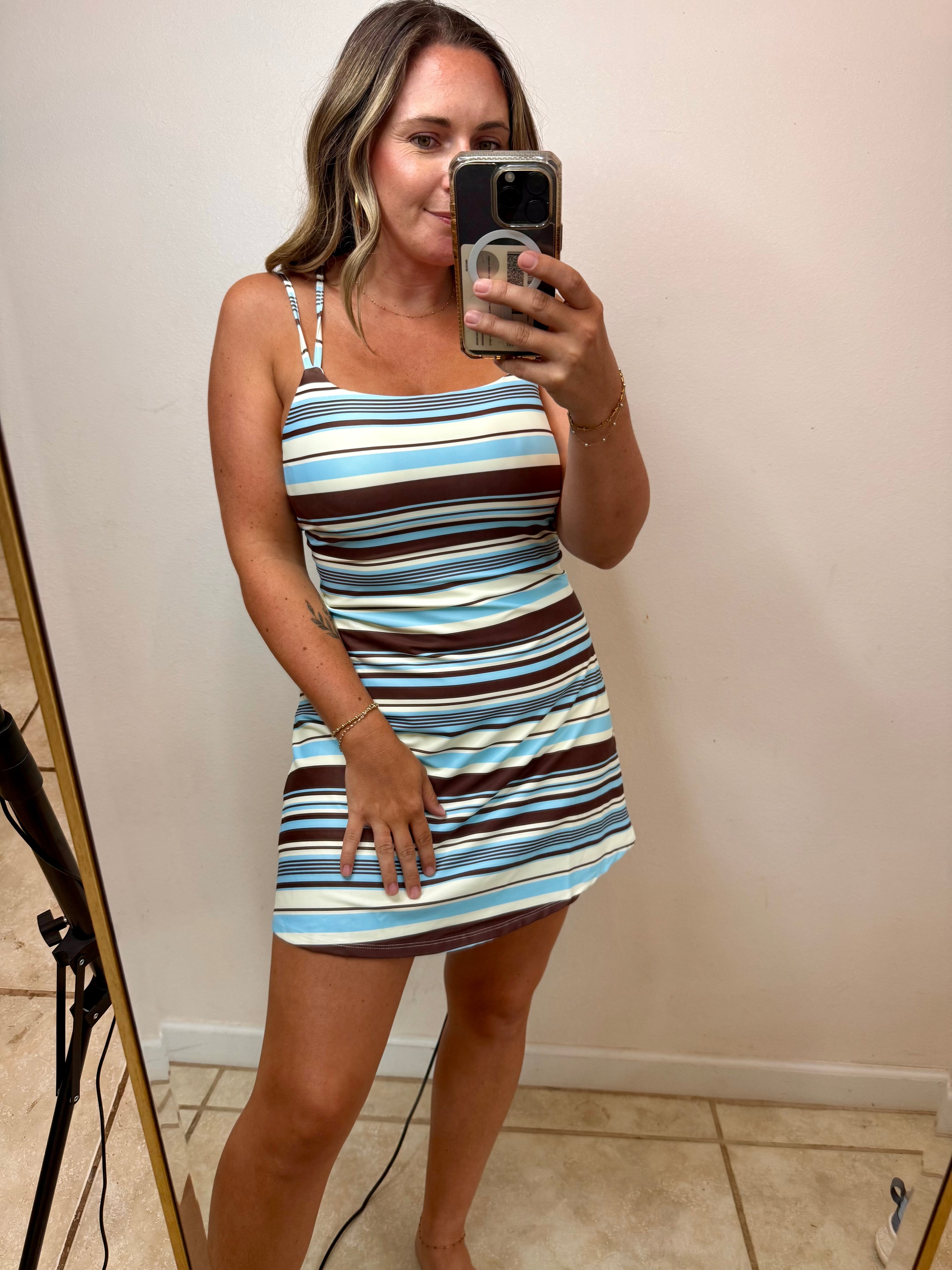 Striped Athletic Dress