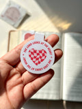 The Lord looks at the heart magnetic bookmark