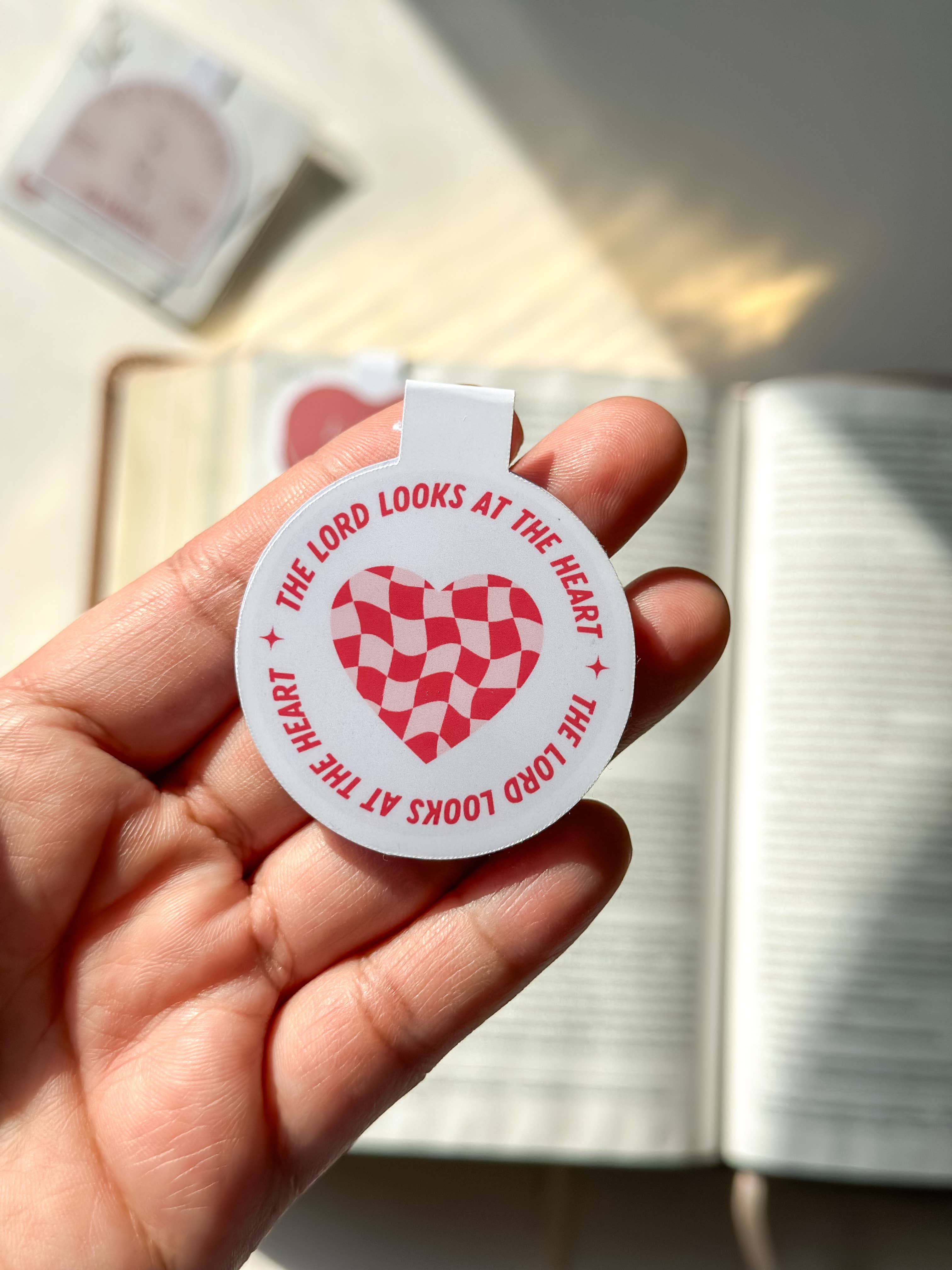 The Lord looks at the heart magnetic bookmark