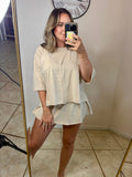 Beige Skort Set