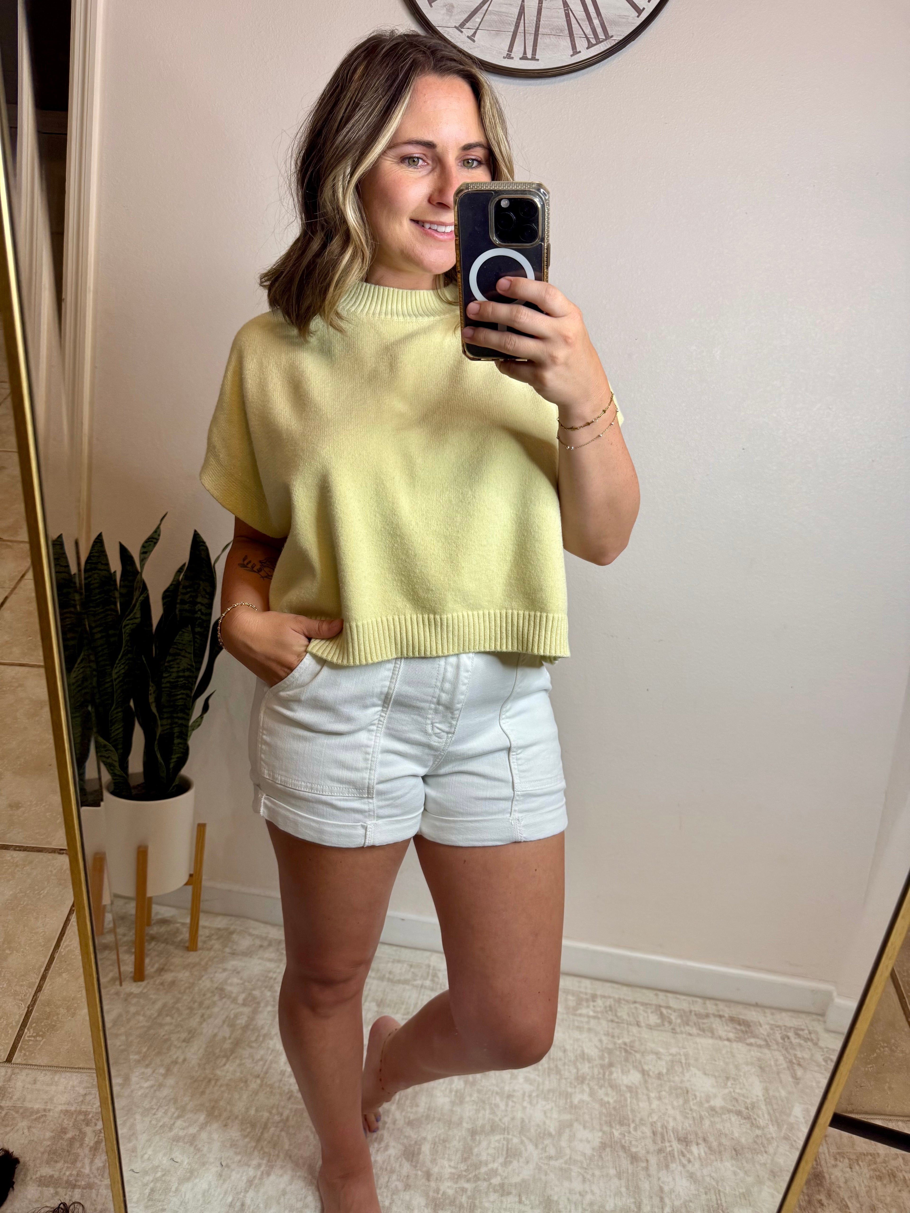 Lemon Sweater Top