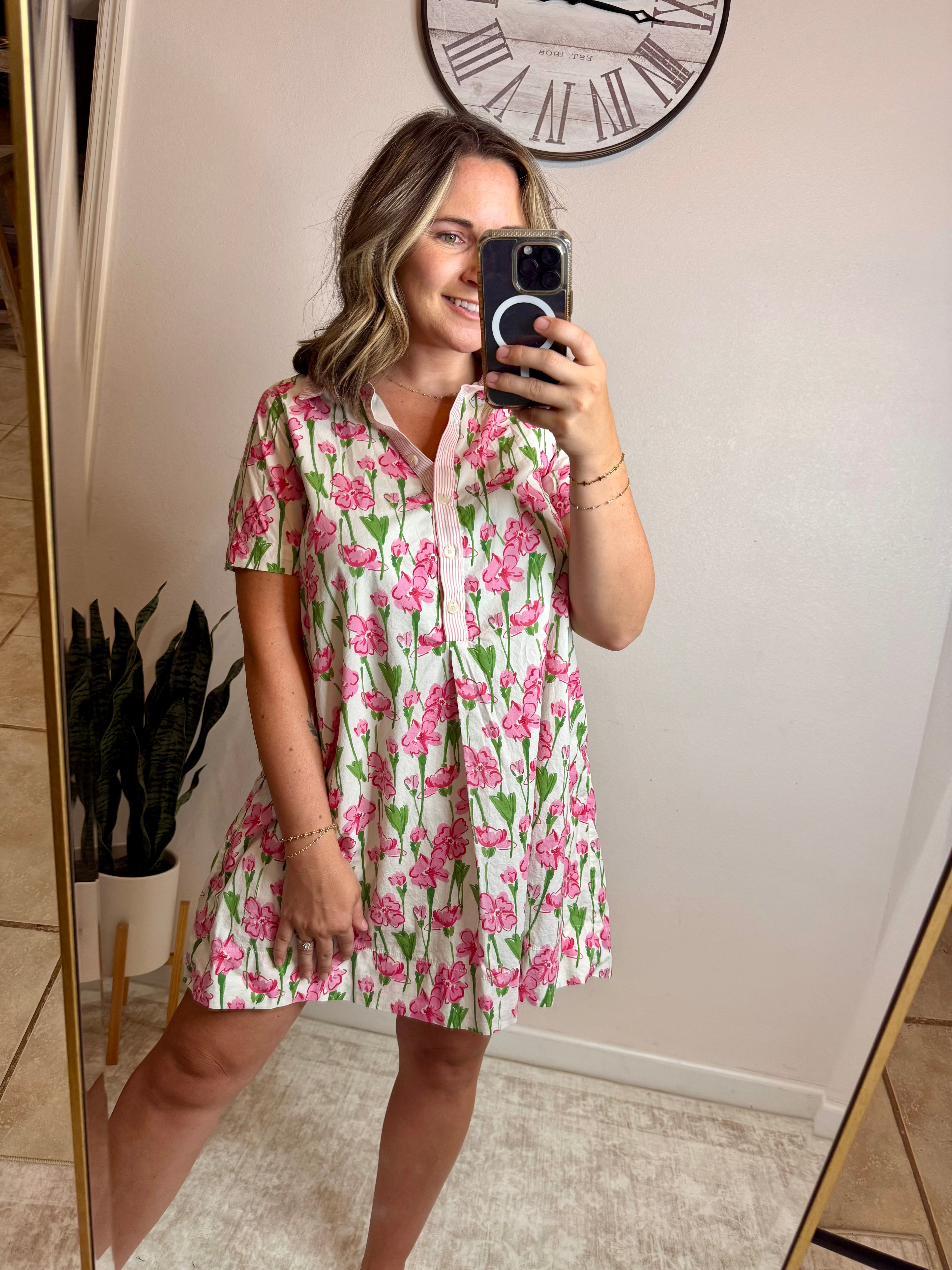 Pink Floral Dress