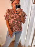 Mauve Leopard Top