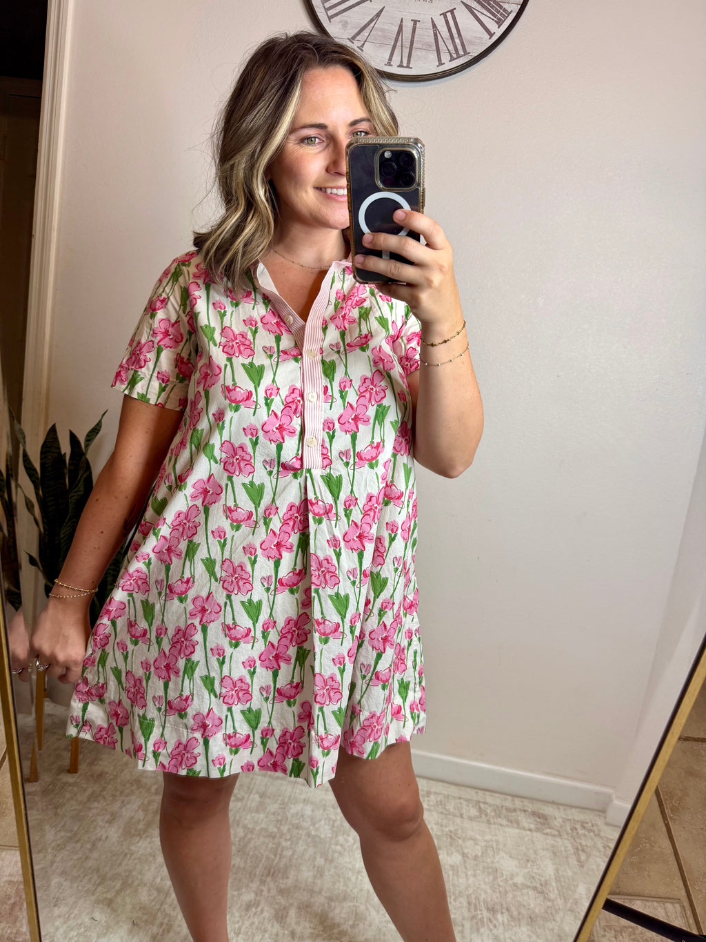 Pink Floral Dress