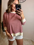 Red Striped Top