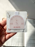 He is with you always, Faith based magnetic bookmark