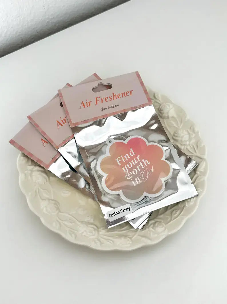 Find your worth in God, Car air-freshener,Faith gift