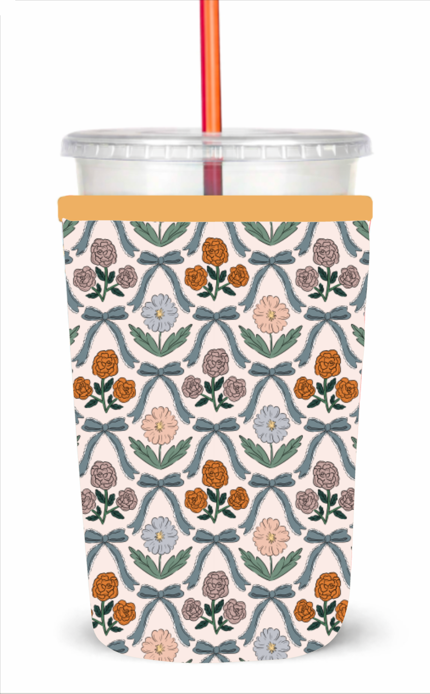 Ribbon & Rosette Iced Coffee Drink Sleeve